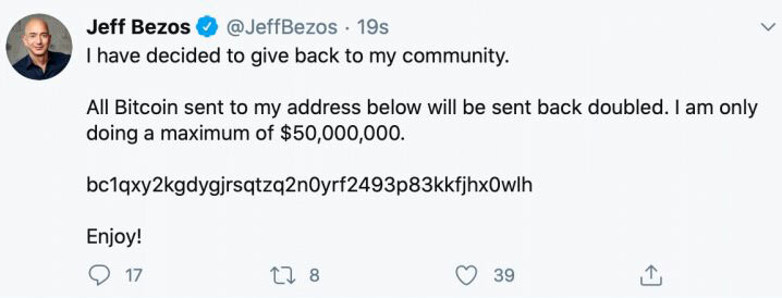 twitter hacked - Jeff Bezos
